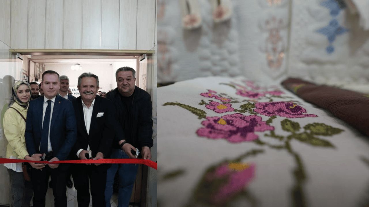 CUMAYERİ’NDE HAYATA BOYU ÖĞRENME HAFTASI’NDA EL EMEĞİ SERGİSİ AÇILDI