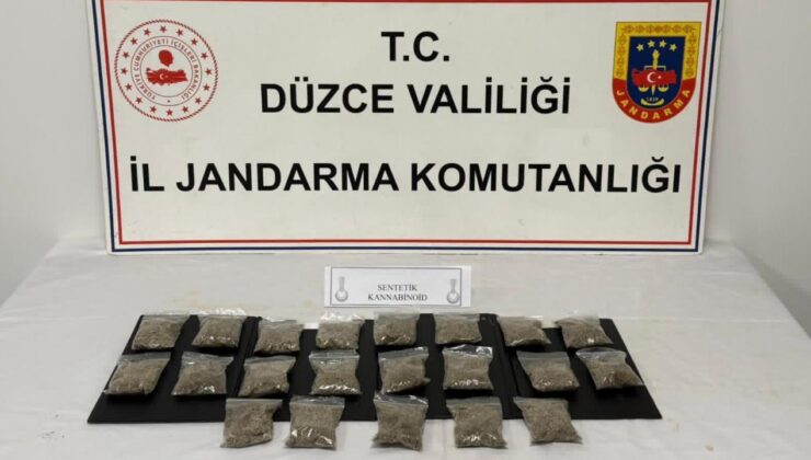 Düzce’de Jandarma Ekiplerinden Uyuşturucu Operasyonu