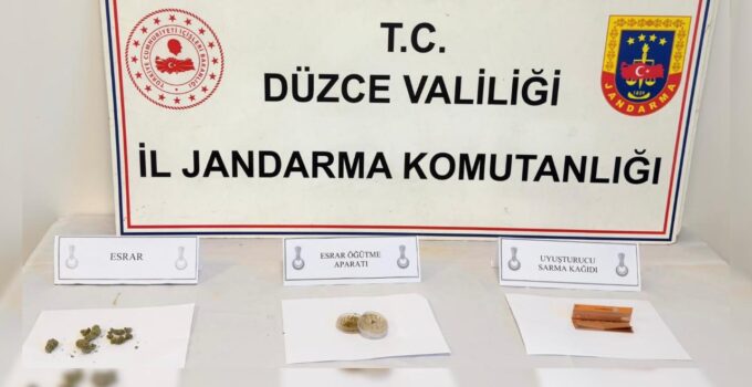 Düzce’de Narkotik Operasyonu: 4 Kişiye Gözaltı