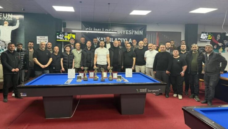 Çilimli’de Bilardo Heyecanı: Başkan Yıldız Sporcuları Yalnız Bırakmadı