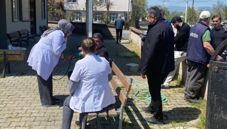 Hacıkadirler Köyü’nde Vatandaşlara Sağlık Taraması Yapıldı